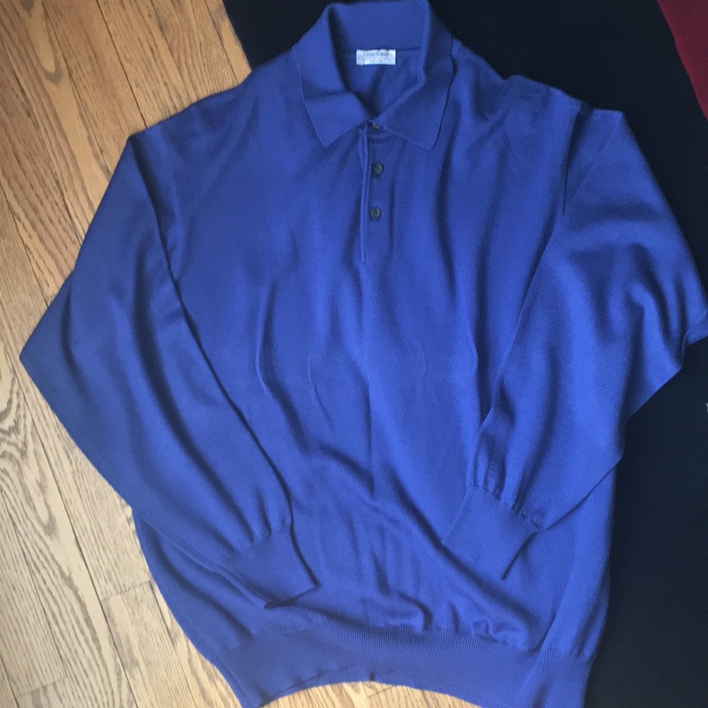 Gran Sasso dark blue wool sweater